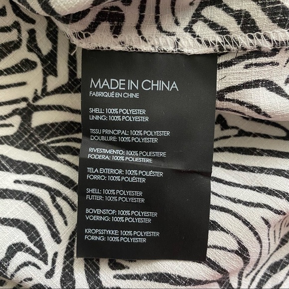 Club Monaco Zebra Print Wrap Dress - Picture 8 of 9